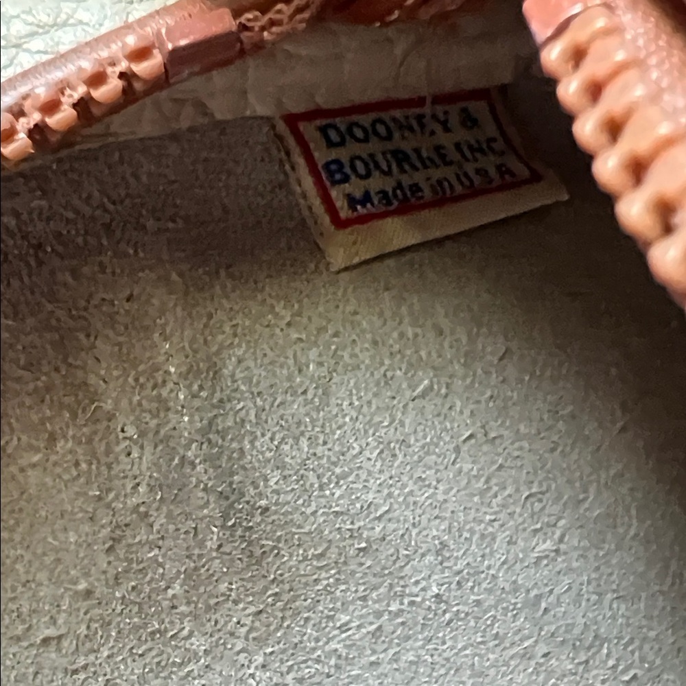 Dooney & Bourke Cream and Brown Leather Crossbody Bag - Picture 5 of 9